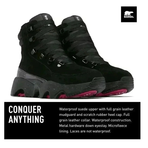 Sorel Women's Kinetic Impact Conquest Aurora Waterproof Boots Size 8.5 New! - Picture 2 of 13